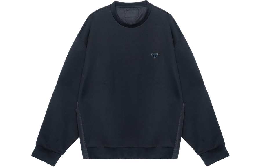 PRADA 【Previous Season】triangle-logo cotton sweatshirt