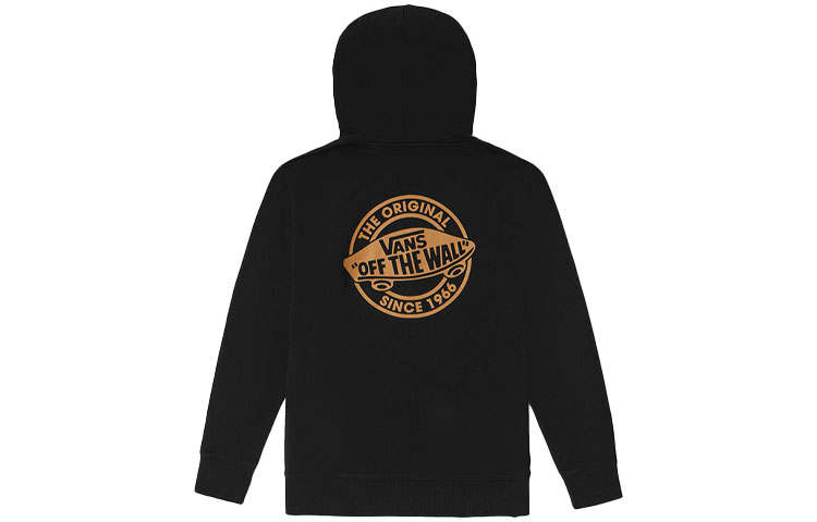 Vans Sweatshirts Unisex Black Hooded Moderate