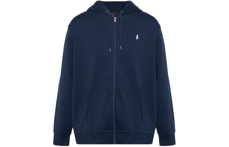 Polo Ralph Lauren Logo Embroidered Drawstring Polo Zip-up Hoodie