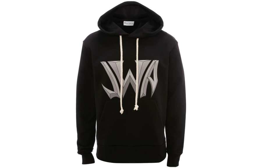 JW Anderson Logo Printed Drawstring Hoodie