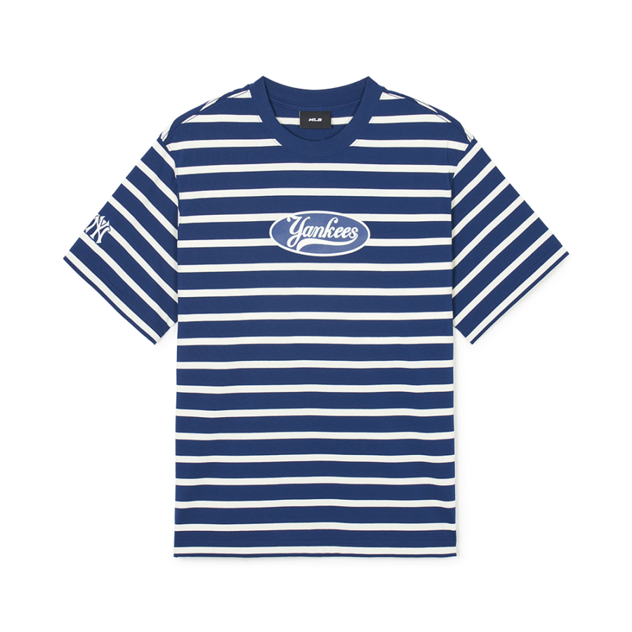 MLB MLB T Shirts Unisex Navy Blue Crew Neck Moderate