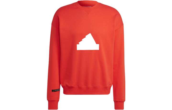 Adidas Adidas Sweatshirts Men's Red Crew Neck Moderate Regular