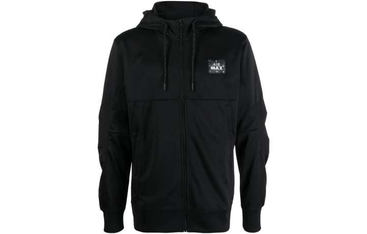 Nike Nike Sweatshirts Men's Black Hooded Moderate Cardigan