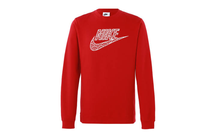 Nike Nike Sweatshirts Men's Red Crew Neck Moderate Regular