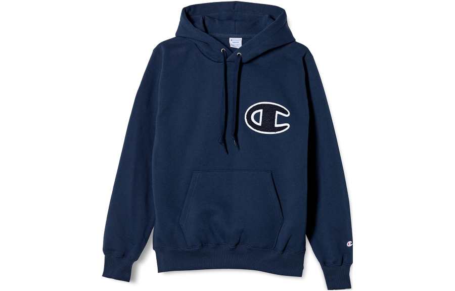 Champion Sweatshirts Men's Blue Hooded Moderate Regular