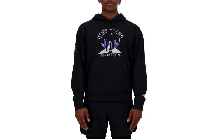 New Balance New Balance Sweatshirts Men's Black Hooded Moderate Regular