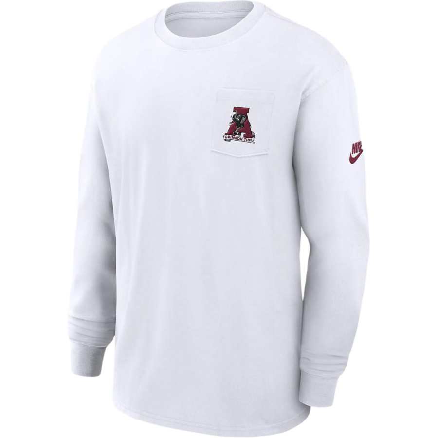 Nike Nike Alabama Crimson Tide Legacy Max90 Pocket Men's Nike College Long Sleeve T Shirt