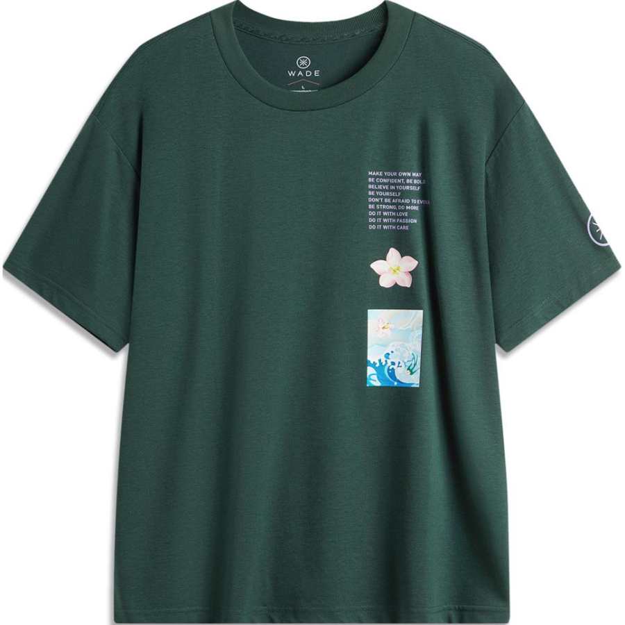 Li-Ning Li Ning T Shirt Men's Dark Green