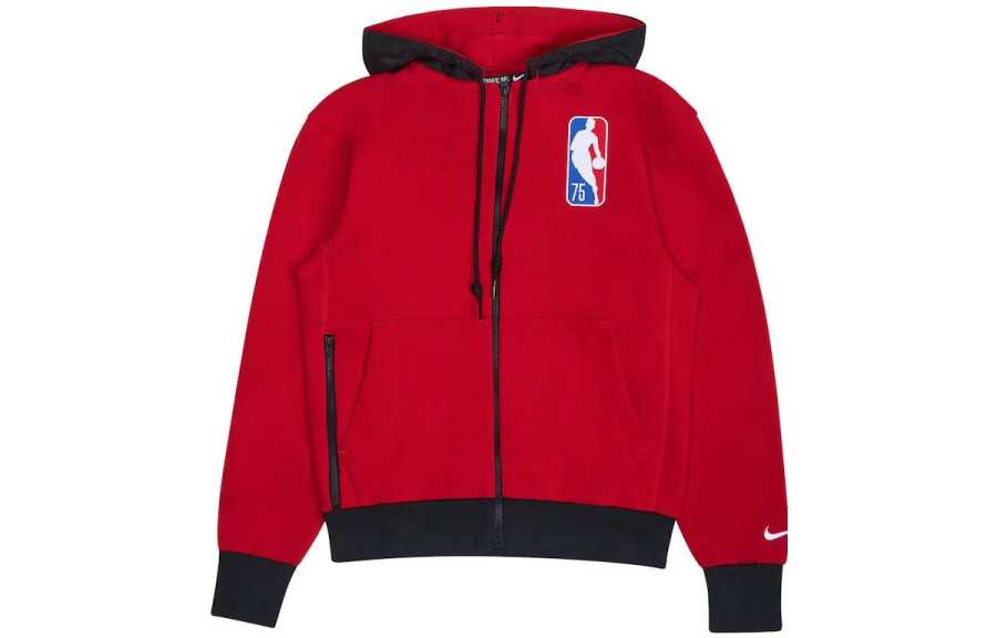 Nike Nike Nba Chicago Bulls Courtside Full Zip Fleece Hoodie