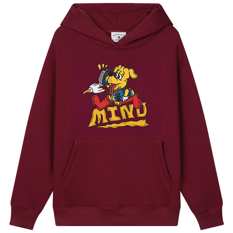 MIND ERROR MIND ERROR Sweatshirts Unisex Hooded Thickened Regular