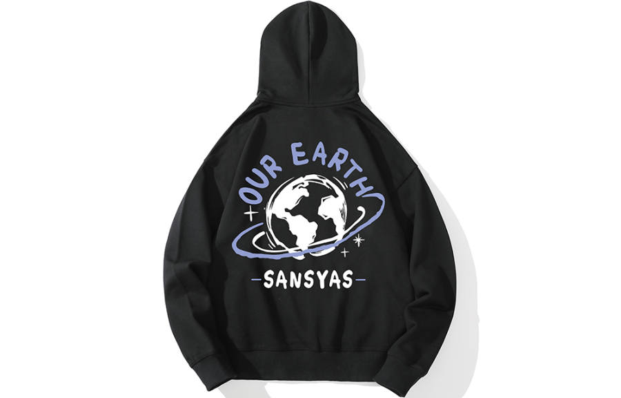 SANSYAS Sweatshirts Unisex Hooded Thickened Regular