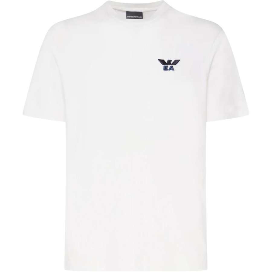 EMPORIO ARMANI Logo Embroidered Crewneck T Shirt