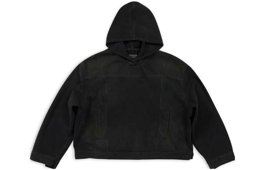 Balenciaga Distressed Denim Hoodie