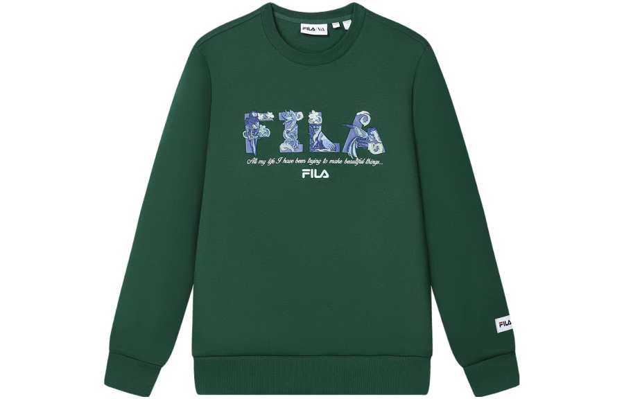 FILA x V&A LIANMINGKUAN Sweatshirt Men's Bamboo Emerald Green