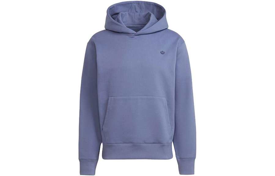 Adidas Originals Trefoil Sweatshirts Men's Purple Hooded Moderate Regular