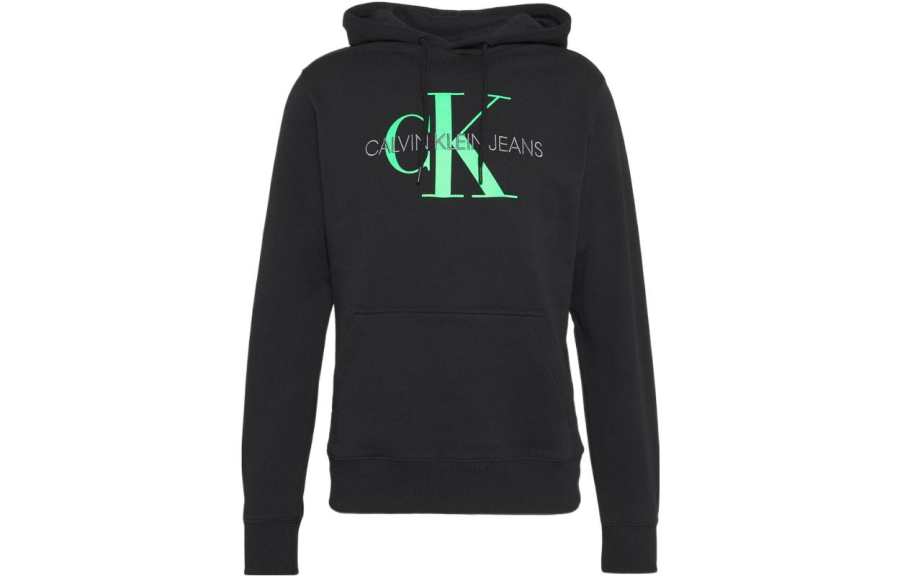 Calvin Klein Sweatshirts Men's Black Hooded Moderate