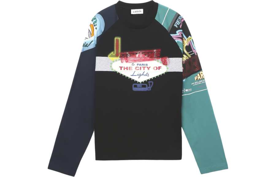 Lanvin Lanvin Sweatshirts Men's Multicolor Crew Neck Moderate Regular