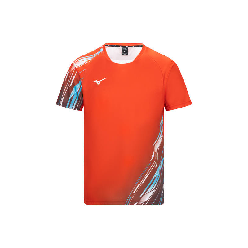 Mizuno T Shirts Unisex Crew Neck Thin Straight Fit