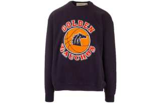 Golden Goose Sweatshirts Men's Marine Blue Crew Neck Moderate Other