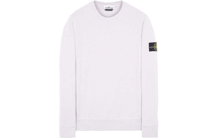 STONE ISLAND Garment Dyed Cotton Fleece Crewneck