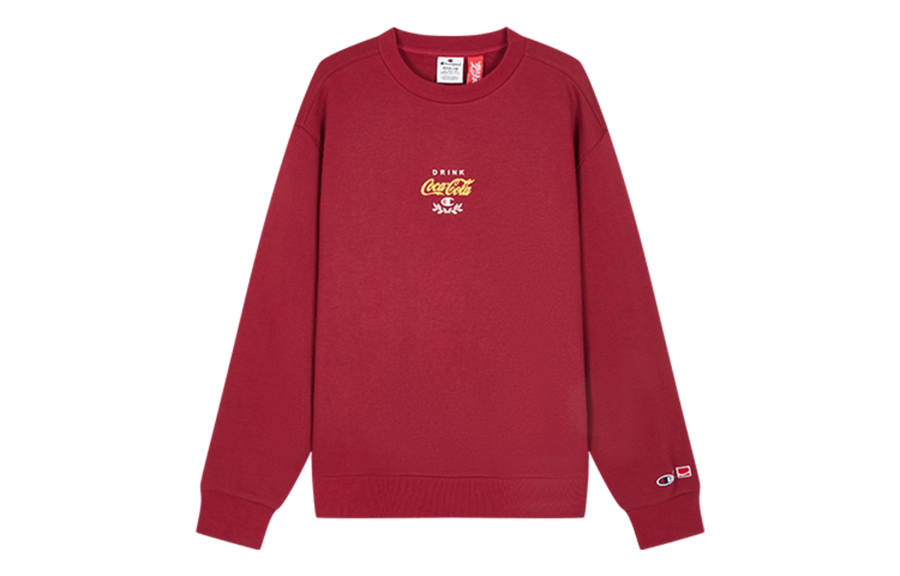 Champion X Coca Cola Logo Printed Crewneck Sweatshirt