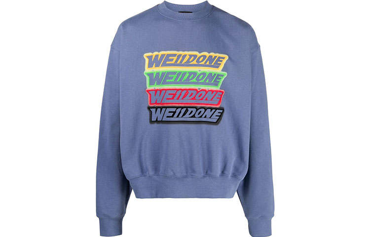 WE11DONE WE11DONE SS22 Sweatshirt Unisex Navy Blue