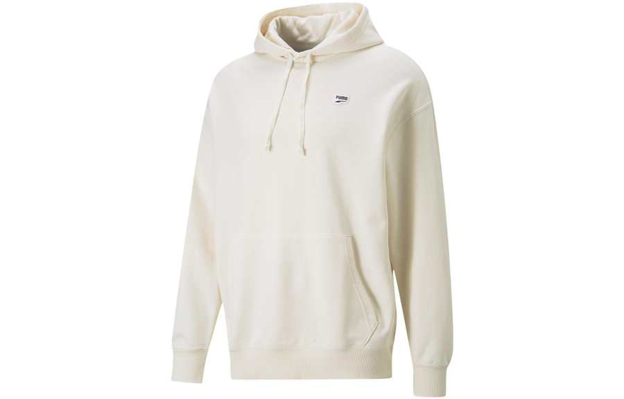 PUMA Downtown Sweatshirt Men's Cotton Linen Blend Natural
