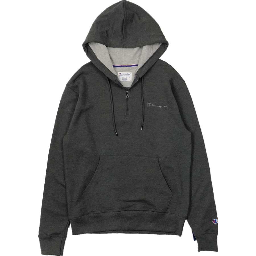 Champion Champion Left Chest Small Script Logo Embroidery Solid Color Fleece Lined, US Version, Winter Sweatshirt Unisex