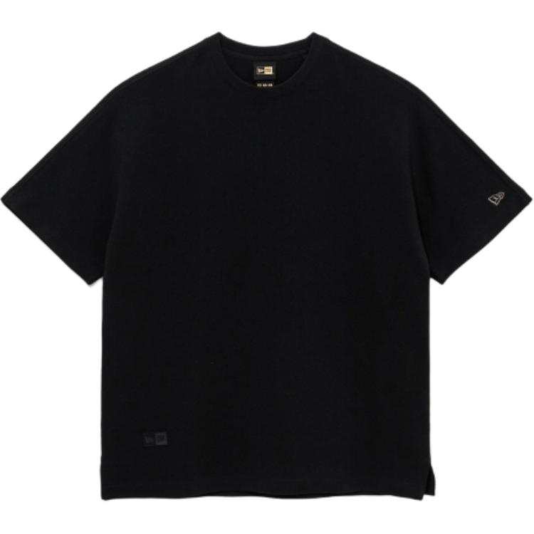 New Era T Shirts Unisex Black Crew Neck Moderate
