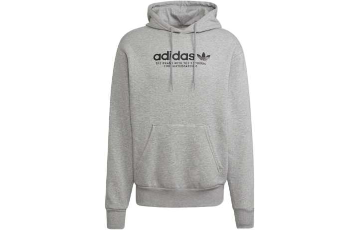 Adidas Adidas Sweatshirts Unisex Gray Hooded Moderate Regular