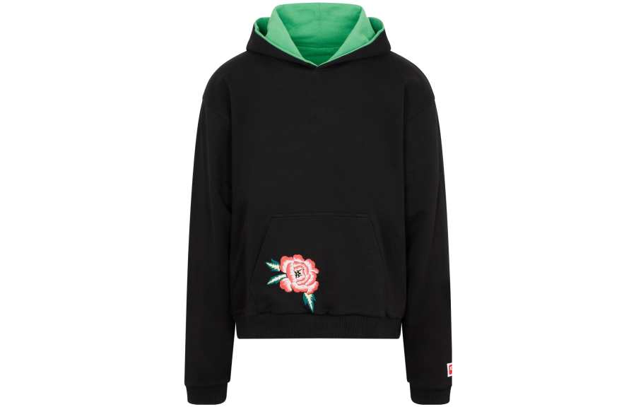 KENZO 【Previous Season】embroidered-motif cotton hoodie