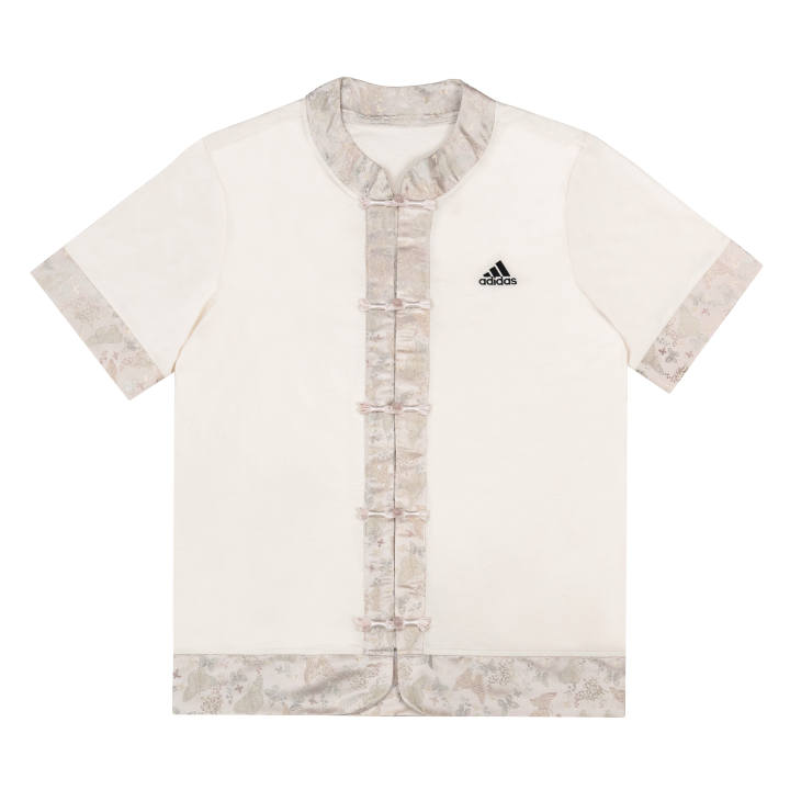 Adidas Adidas T Shirts Unisex Ivory Half Turtleneck Moderate Straight Fit
