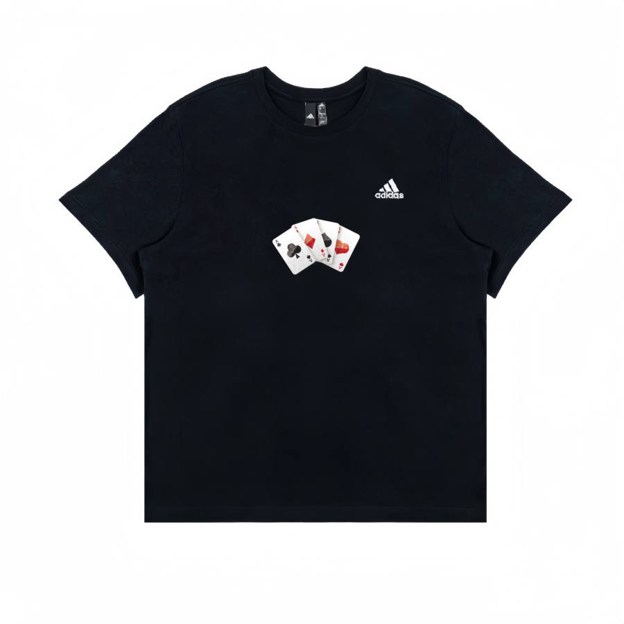 Adidas Adidas T Shirts Unisex Black Crew Neck Moderate Straight Fit