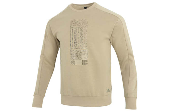 Adidas Adidas Sweatshirts Men's Khaki Crew Neck Moderate Other