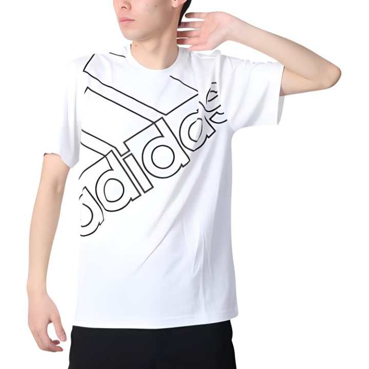 Adidas Adidas T Shirts Men's White Crew Neck Moderate Other