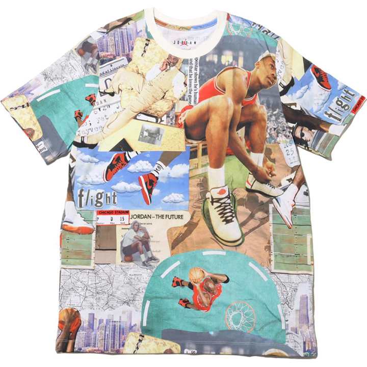 Jordan Jordan Flight Essentials Aop Iconic Printed Graphic Tee