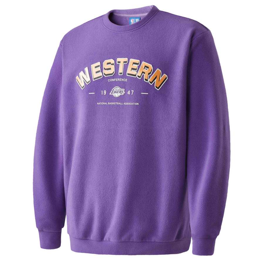 NBA Team Story Collection Sweatshirts Unisex Purple Crew Neck Moderate Other
