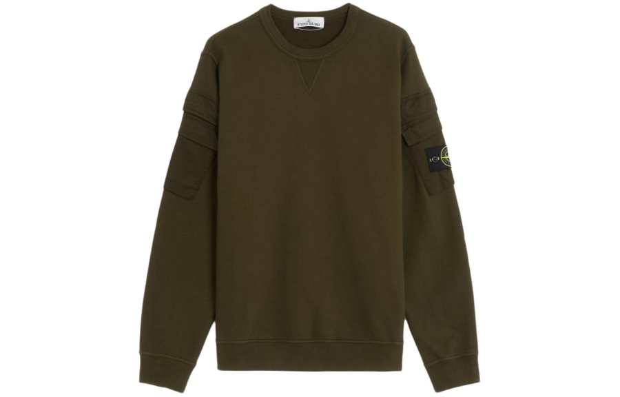 STONE ISLAND STONE ISLAND Compass patch Crew neck Sweatshirt