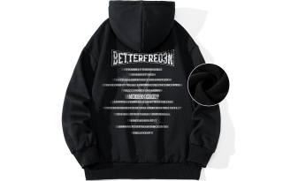 FREO3N Sweatshirts Unisex Hooded Thickened Regular