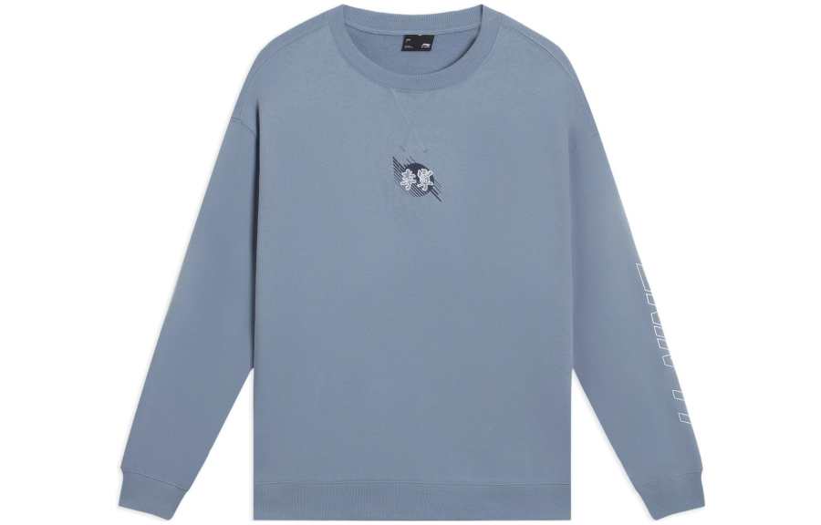 Li-Ning Li Ning Sports Trendy Collection Sweatshirt Men's Soft Gray Blue