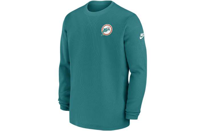 Nike Nike Miami Dolphins Alt Legend Small Logo Men's Nike Dri-FIT Nfl Long-Sleeve T-Shirt