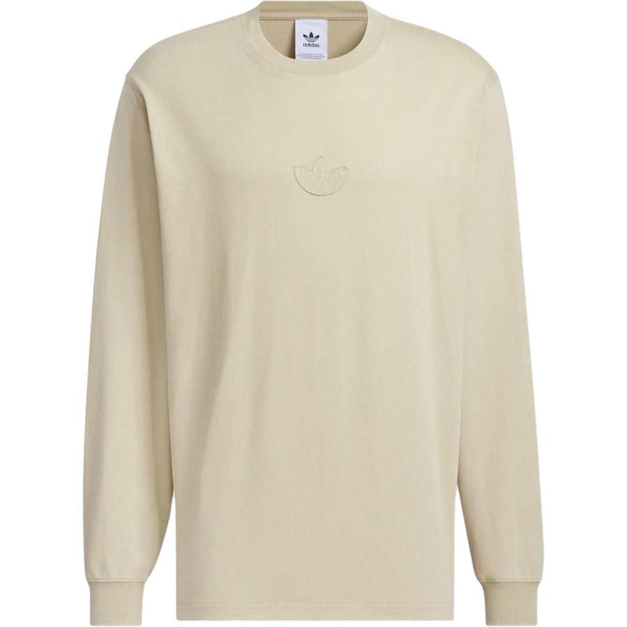 Adidas Originals LONG SLEEVE TOP WASHED T Shirt Men's Gold