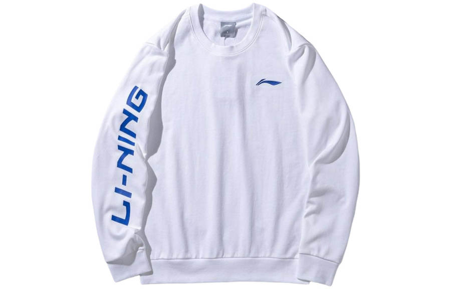 Li-Ning Li Ning Sweatshirts Unisex White Crew Neck Moderate Other