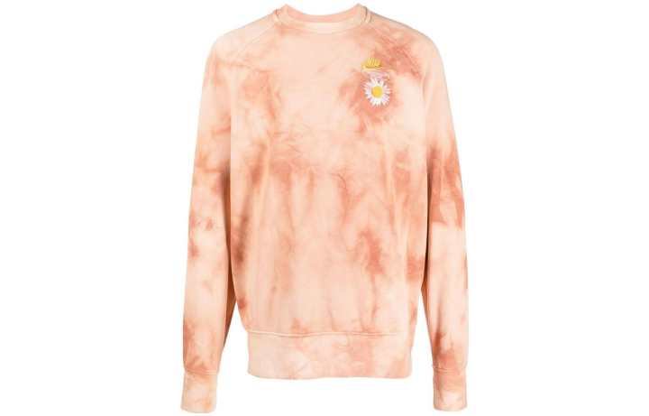 Nike Nike Sweatshirts Men's Orange Pink Crew Neck Moderate Regular