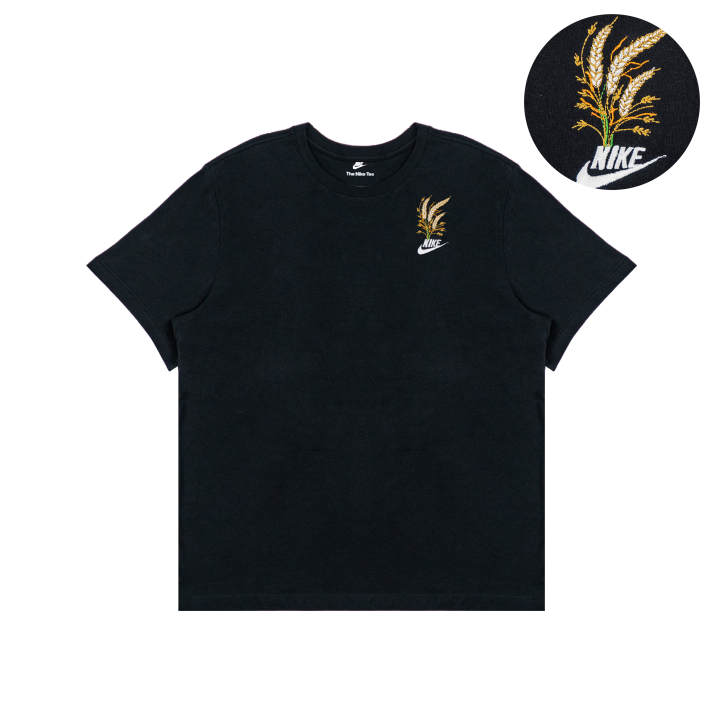 Nike Nike T Shirts Unisex Black Crew Neck Moderate Straight Fit