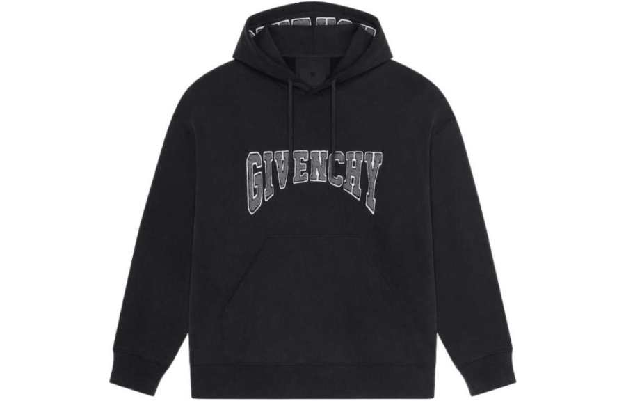 Givenchy Givenchy Logo Print Drawstring Hoodie