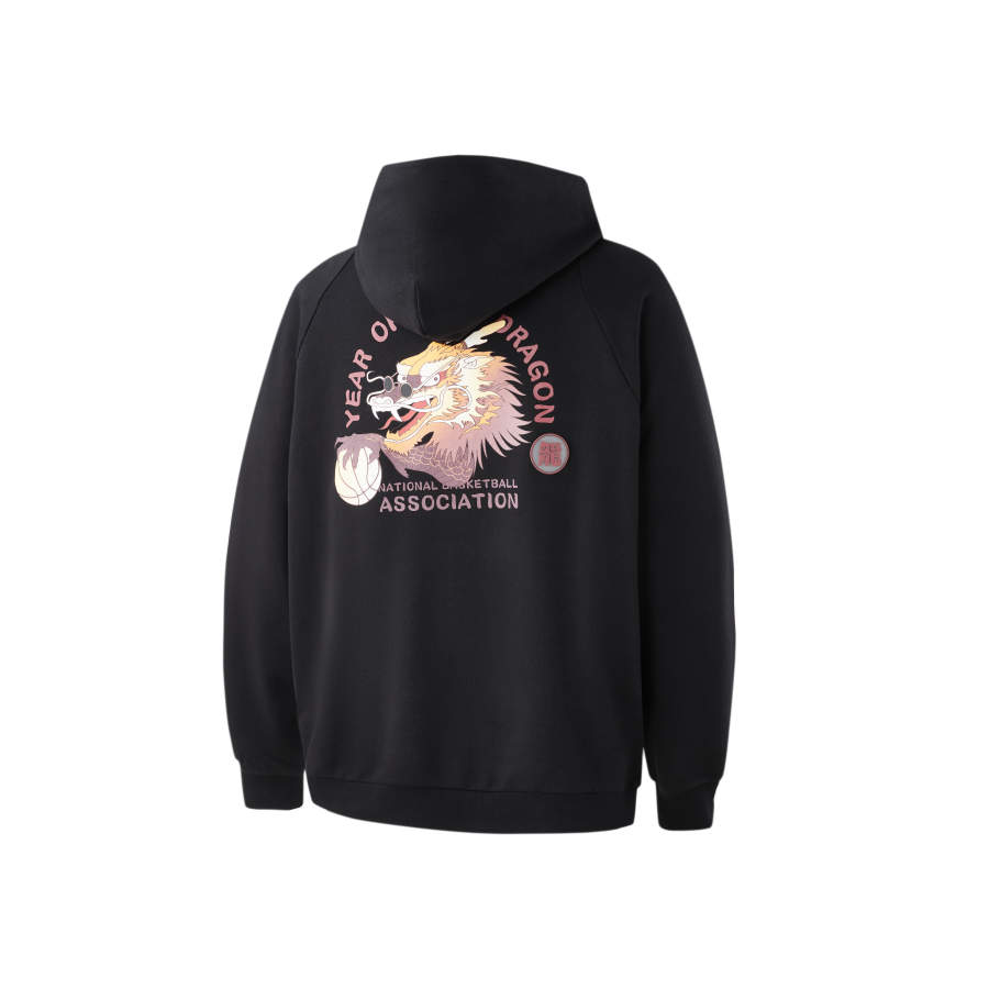 NBA Lakers Team Sweatshirts Unisex Black Hooded Moderate Regular
