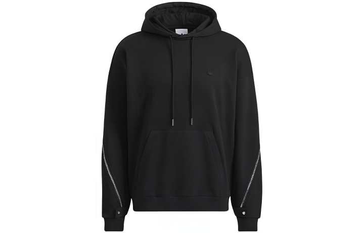 Adidas Adidas Sweatshirts Men's Black Hooded Moderate Regular