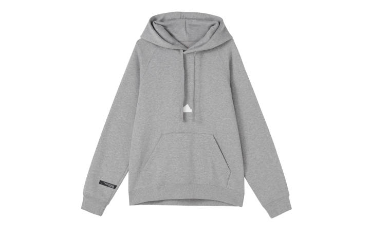Adidas Adidas Sweatshirts Men's Gray Hooded Moderate Regular