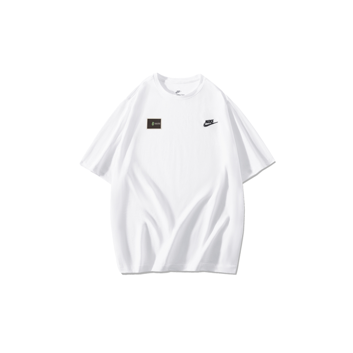 Nike Nike T Shirts Men's White Crew Neck Moderate Straight Fit